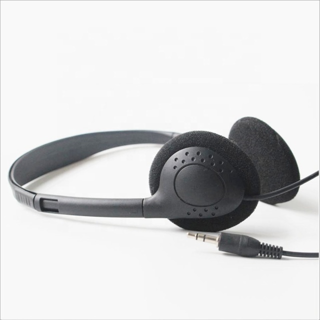 Disposable Airline Headphone Bus Type Headsets for Fitness Central Airline School Hospital