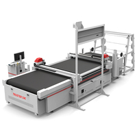 Machine de découpe CNC automatique pour cuir, pour canapés, sièges de voiture, chaussures, sacs, semelles, couteau vibrant inclus