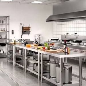 Table de travail de grande taille en acier inoxydable 304 de haute qualité avec étagère inférieure réglable, table de préparation alimentaire, <span class=keywords><strong>banc</strong></span> de travail de cuisine - Product Image 6