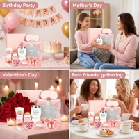 Kit de détente et de soins personnels pour femmes Lunaire - Panier-cadeau spa tout-en-un avec couverture douillette, idéal pour un anniversaire ou un cadeau de remerciement pour elle