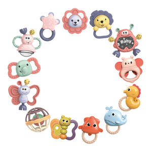Vente chaude transfrontalier bébé hochet <span class=keywords><strong>jouet</strong></span> doux musical en plastique en peluche matériel 0-1 an nouveau-né dents saisir main hochet - Product Image 1