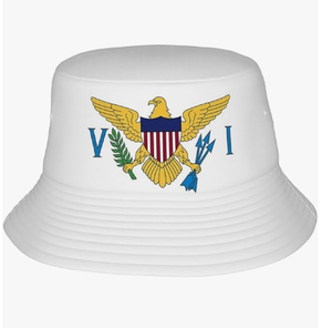 Chapeaux Bob Personnalisés à Bas <span class=keywords><strong>Prix</strong></span> avec Drapeau des Îles Vierges, Casquettes de Soleil Tendance Pliables pour l'Extérieur, Chapeaux de Pêcheur des Îles Vierges pour Femmes et Hommes - Product Image 3