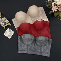 Top corset brillant, bodycon, boîte de nuit, sexy, skinny, camisoles, débardeurs, soutien-gorge corset pour femmes, corset de poitrine, corset de mujer, tops