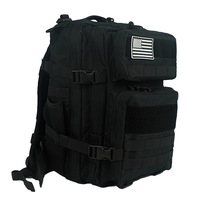 Sac à dos tactique Oxford en polyester 15L 25L 45L avec pochette Molle, sac d'assaut, sac à dos de camping étanche antivol OEM pour la randonnée