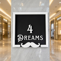 Letrero LED Retroiluminado Personalizado Directo de Fábrica, Letras de Canal 3D con Luz Cálida, Letrero de Pared Interior para Negocios y Marcas