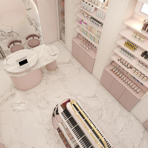 Comptoir d'exposition de produits de beauté simple haut de gamme, armoire de beauté, présentoir de beauté, îlot de cosmétiques, personnalisation d'armoire - Product Image 5