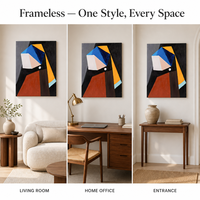 Toile de portrait géométrique abstraite faite à la main, grand format, sans cadre, pour galerie, vente en gros de peintures et d'œuvres d'art murales, décoration intérieure moderne