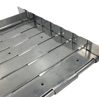 Banda Transportadora de Cadena de Acero Inoxidable Usada de Alta Capacidad para Restaurantes y Comercios, Duradera, Antibacteriana y Resistente al Aceite