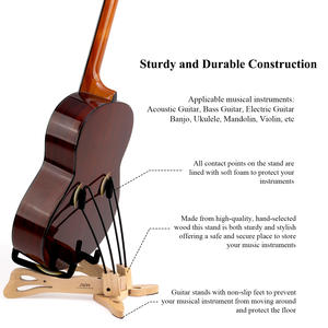 Support <span class=keywords><strong>de</strong></span> guitare en bois pour musique punk, matériaux <span class=keywords><strong>de</strong></span> qualité et durables pour tous les types <span class=keywords><strong>de</strong></span> guitares - Product Image 4