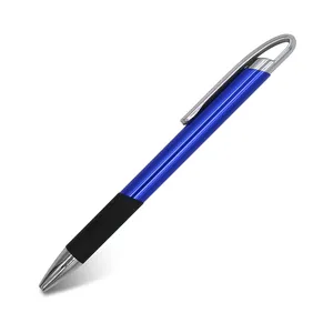 Hot Selling Promotional Metal Ballpoint Pens aluminum barrel unique clip comfort grip with custom logo