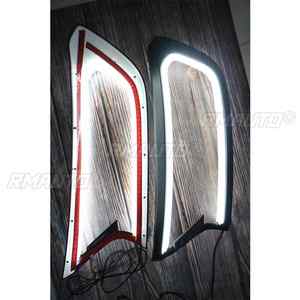 Cubierta de Faro LED Dinámica con Señal de Giro DRL Blanca y Ámbar, Embellecedor de ABS para FORD RANGER T6 WILDTRAK 2015 2016 2017 2018 - Product Image 5