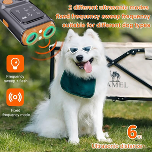 2025 nouveau modèle chien aboiement dispositif de dissuasion équipement de contrôle des aboiements affichage HD lampe de poche LED corrige le comportement indésirable du chien - Product Image 2