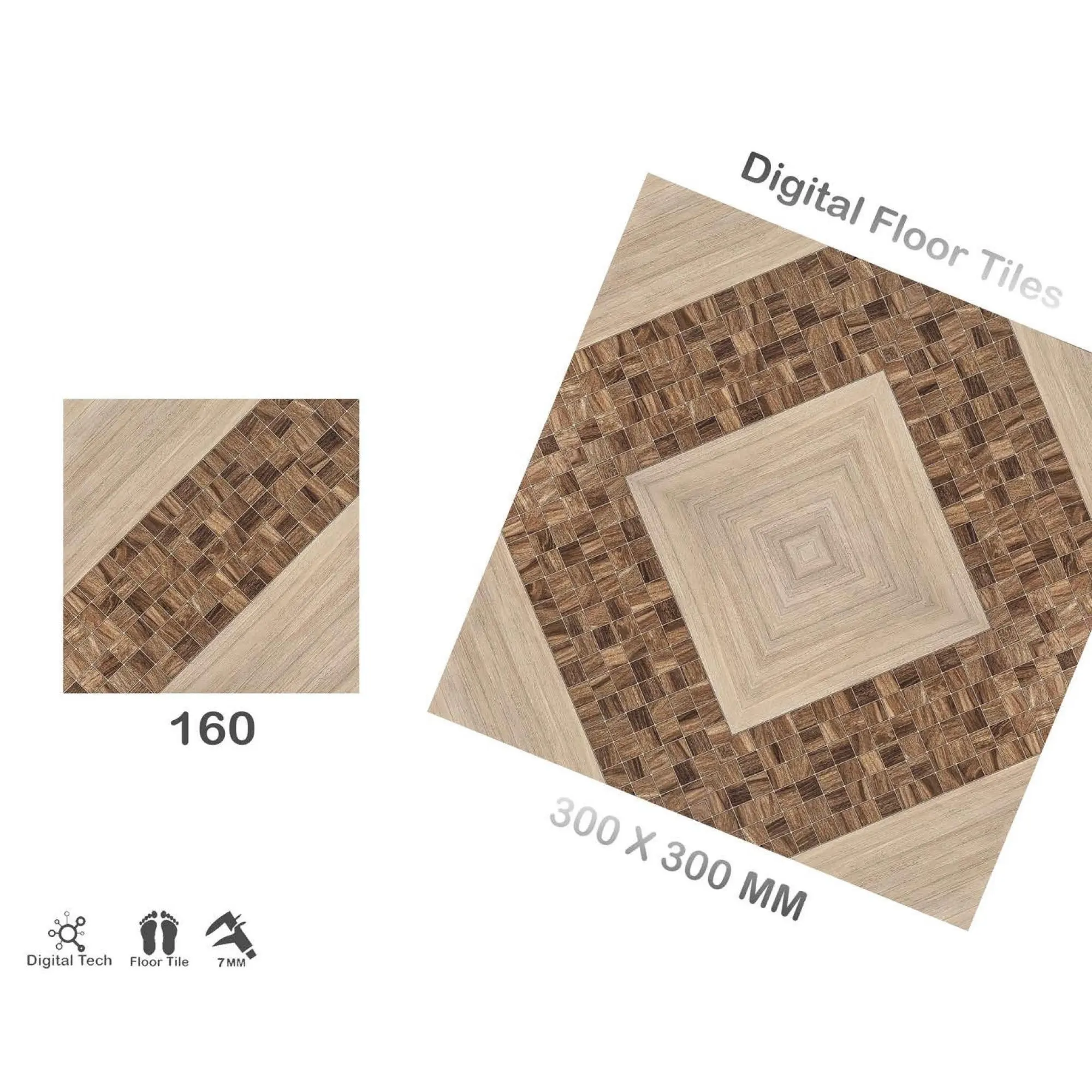 Vistaar 브랜드 필리핀 300*300mm 인기있는 야외 불규칙성 디자인 매트 도자기 30x30 미끄럼 방지 도자기 바닥 타일