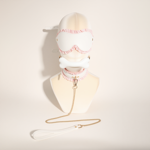 Set Bondage SM Fetish per Coppie, 6 Pezzi <span class=keywords><strong>Sexy</strong></span> in Pizzo da Cameriera: Manette, Cavigliere, Frusta, Corda, Benda per Occhi, Collare di Contenimento MUQU - Product Image 6