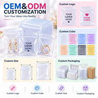 Sac transparent Anti-oxydation en PVC, 10 pièces, emballage Anti-poussière pour bijoux, boucles d'oreilles, bagues, emballage en Cellophane