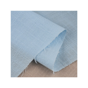 Cotton Poplin <b>Fabric</b> Slub Plain Dyed 100GSM <b>Medium</b> Weight Breathable For Home Textile And Apparel Use - Product Image 4