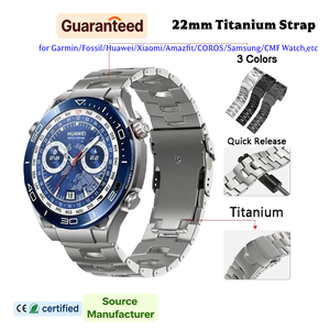 Correa <span class=keywords><strong>de</strong></span> Reloj Inteligente para Hombre, 22 mm, Metal, Titanio, para Relojes <span class=keywords><strong>Huawei</strong></span> <span class=keywords><strong>Watch</strong></span> Ultimate <span class=keywords><strong>GT</strong></span> 6 <span class=keywords><strong>Pro</strong></span> GT5 - Product Image 1