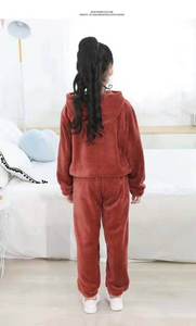 <span class=keywords><strong>Pigiama</strong></span> Invernale per Bambine <span class=keywords><strong>in</strong></span> Morbido <span class=keywords><strong>Pile</strong></span> Corallo di Alta Qualità al Miglior Prezzo - Product Image 4