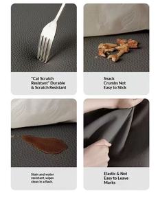 <span class=keywords><strong>Canapé</strong></span> en <span class=keywords><strong>cuir</strong></span> noir en forme de L moderne, design à surpiqûres en losanges, grand <span class=keywords><strong>canapé</strong></span> d'angle pour salon, meubles de luxe pour la maison - Product Image 5