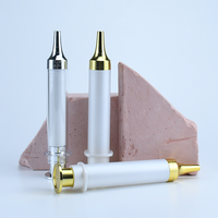 Bouteilles à pompe sans air durables et légères Stylo à crème pour les yeux de 10ml Tube à double paroi de couleur personnalisée Seringue à bouteille sans air