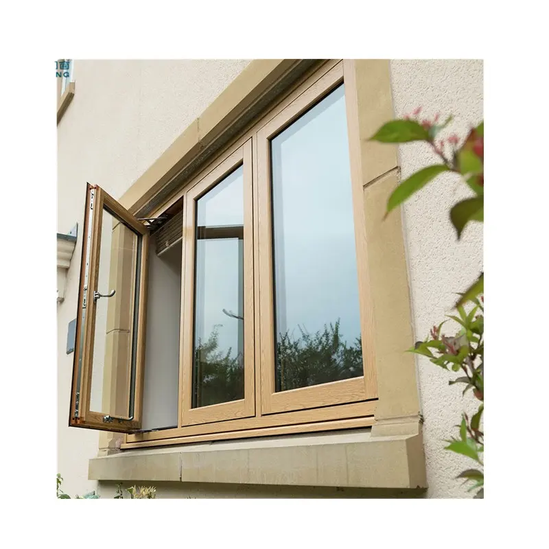 Heneng Huis Windows Dubbele Geglazuurd Pvc Raam En Deuren Upvc Openslaand Raam