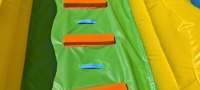 Tobogán Inflable con Diseño de Arco de Entrada, con Figuras de Dibujos Animados de Arcoíris, para Jardín, Eventos Familiares y Festivos