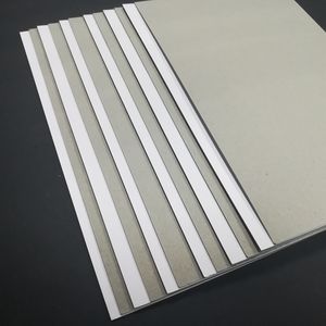 Tableau blanc simple face enduit, dos gris, carton duplex, fabriqué en Chine - Product Image 3