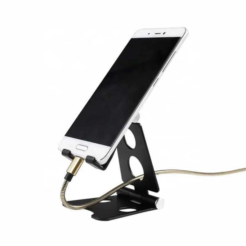 Lazy Custom Live Portable Non-Slip Smartphone Accessories Desktop Mobile Phone Holder Tablet Stand Flexible Aluminum Support