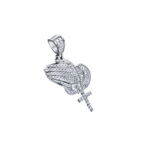 Colgante de Diamante de Circonita Cúbica Micro, el Más Vendido, Biblia, Albrecht Dürer, Cristianismo, Manos de Latón Orando, Amuletos para Regalo - Product Image 5