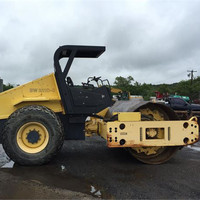 Rouleau compresseur routier Bomag 213D d'origine fabriqué en Allemagne, d'occasion, pas cher, compacteur de sol Boamg, machine de construction routière de 13 tonnes