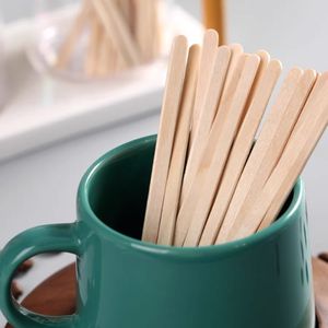 Pengaduk kopi kayu <span class=keywords><strong>Birch</strong></span> alami stik pengaduk minuman kustom tongkat pengaduk mudah terurai sekali pakai - Product Image 5