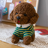 Fabricant de jouets en peluche personnalisés, poupée chien Angela avec divers vêtements interchangeables, jouets en peluche pour bébé, doux