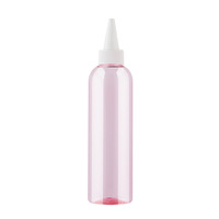 Flacon compte-gouttes rond à bec verseur en PET de 250 ml pour cosmétiques, vernis à ongles, huiles, pigments et adhésifs
