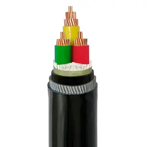 0,6/1KV PVC/XLPE Conductor de cobre de 3 núcleos 10mm2 15mm2 25mm2 cable de alimentación blindado
