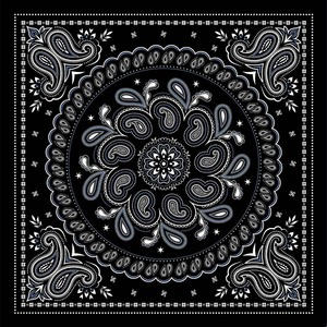 70x70cm Paisley Print Polyester Bandana <b>Scarf</b> <b>Square</b> Satin Neck <b>Scarves</b> for Women Spring Summer Autumn - Product Image 1