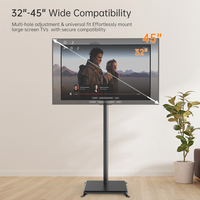 Support TV au sol motorisé télescopique en acier allié Khcoohoo, compatible avec les téléviseurs de 45 pouces, capacité de charge de 40 kg, VESA 100-400 mm, CE RoHS