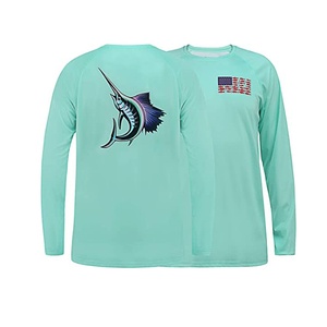 เสื้อตกปลาแบบมีฮู้ดแขนยาวสำหรับผู้ชาย ป้องกันรังสียูวี UPF 50  รับผลิตตามแบบ OEM - Product Image 1