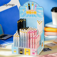 Stylo Gel Rotatif Joytop Personnalisé avec Logo, Motif Canard Amusant, en Plastique, Encre Noire 0,5 mm, Lot de 5 Couleurs, Nouveauté pour Étudiants