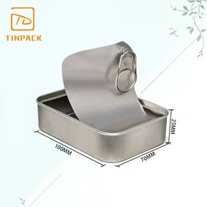 <span class=keywords><strong>Lata</strong></span> Rectangular de Calidad Alimentaria Premium, Fácil de Abrir, para Envasado de <span class=keywords><strong>Sardinas</strong></span> y Ketchup - Product Image 1