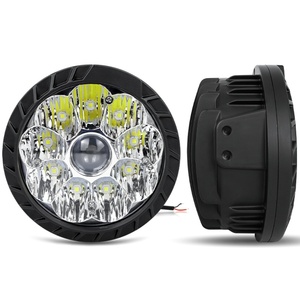 Phare de travail et antibrouillard pour voiture, 5 et 7 pouces, 35W, avec lentille, éclairage blanc, puce 5252, 9-80V, en aluminium - Product Image 5