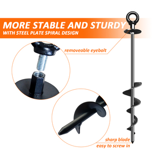 Anclajes de Tierra de Rosca Ultra Resistentes para Jardín, Estacas de Fijación de Alta Resistencia en Venta - Product Image 5