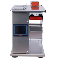 Machine d'étiquetage semi-automatique à angle droit de 90 degrés pour boîtes, machine d'étiquetage de fermeture d'angle pour emballages de produits de soin et de beauté