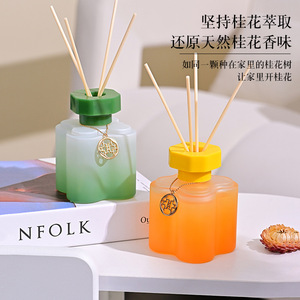 Osmanthus <b>Reed</b> <b>Diffuser</b> Set 90 120 Days Long Lasting Fragrance Alcohol Free Home Indoor Decorative Aroma - Product Image 1