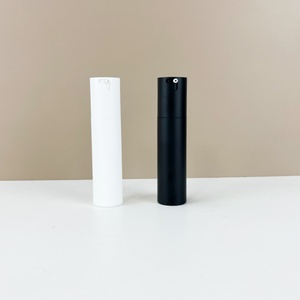 Matte White Lotion PP Plastic Airless <b>Pump</b> <b>Bottle</b> Silk Screen 30ml 50ml Matte Black Essential Oil Twist Airless Plastic <b>Bottle</b> - Product Image 3