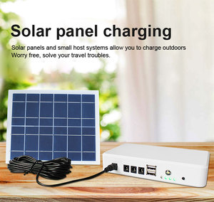 Dc nhỏ panel năng lượng mặt trời Kit năng lượng mặt trời ngân hàng điện với pin lithium 2 cái LED năng lượng ánh sáng hiệu quả năng lượng mặt trời hệ thống - Product Image 2