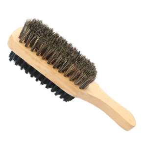 Set de Cepillo para Cabello de Cerdas de Jabalí y Peine Ovalado de Madera, Cerdas Naturales de Suavidad Media para Cabello Fino/Finísimo, Restaura el Brillo y la Textura - Product Image 2