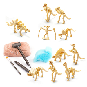 Juguetes educativos DIY, montaje de juguetes, juego de dinosaurio 3D, Esqueleto, caja ciega arqueológica, Kit de excavación de fósiles de dinosaurios para niños - Product Image 2