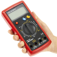 2000 Counts Tester Digital Multimeter, pengukur jarak otomatis 300v Dc/Ac Voltmeter untuk resistansi arus kapasitas frekuensi Diode