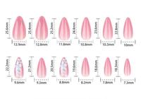 Ongles à presser effet œil de chat, motif floral, 24 pièces, forme amande longue, fabrication OEM
