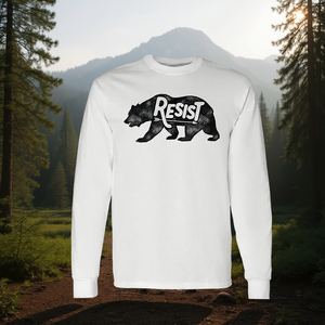 T-shirt vintage a maniche lunghe ALT US National Park con design orso, categoria resistente, T-shirt promozionali - Product Image 3